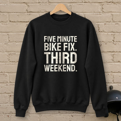 Five Minute Fix Crewneck Sweatshirt - Black - brick