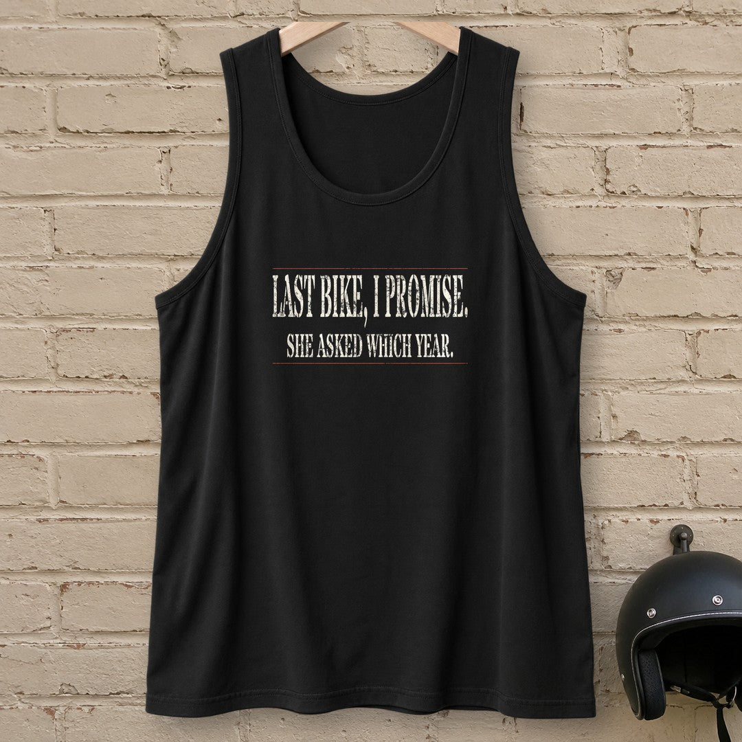 Last Bike Promise Tank Top - Black - brick