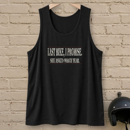 Last Bike Promise Tank Top - Black - brick