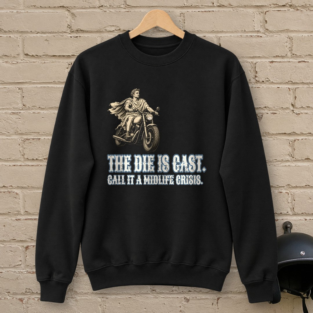 Julius Caesar The Die Is Cast Crewneck Sweatshirt - Black - brick