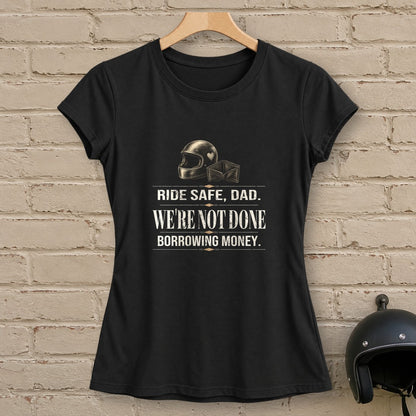 Ride Safe Dad Women's T-Shirt - Black - brick