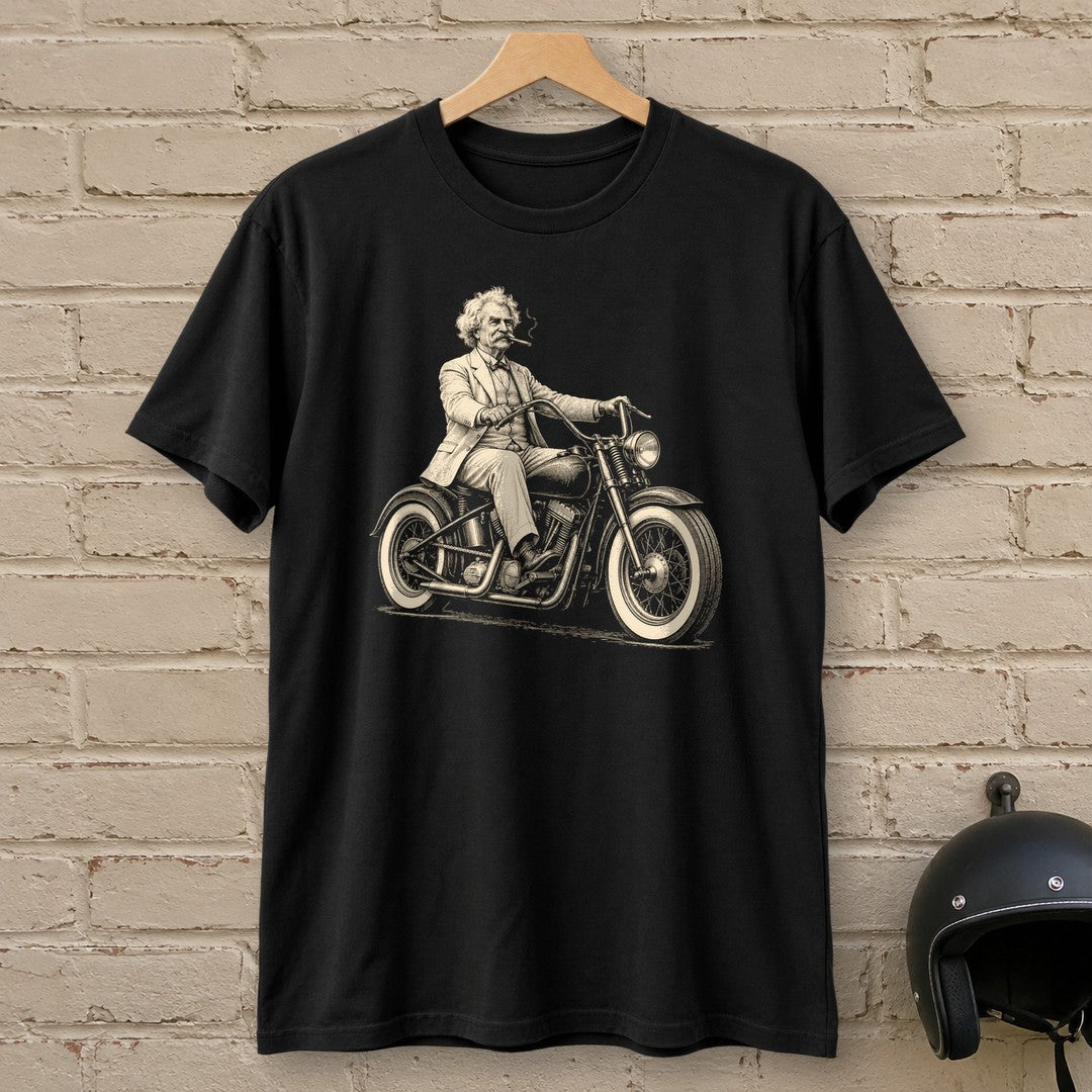 Mark Twain Cruiser T-Shirt - Black - brick
