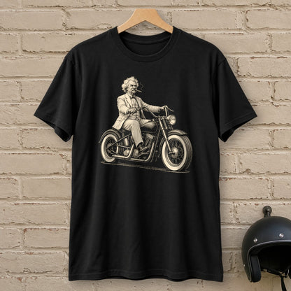 Mark Twain Cruiser T-Shirt - Black - brick