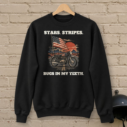 Bugs in My Teeth Crewneck Sweatshirt - Black - brick