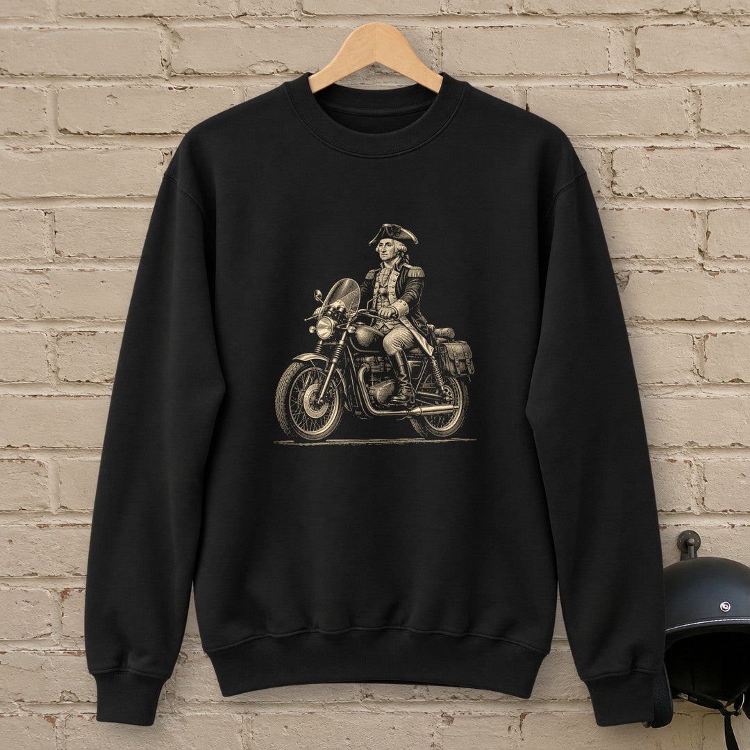 George Washington Founding Tourer Crewneck Sweatshirt - Black - brick