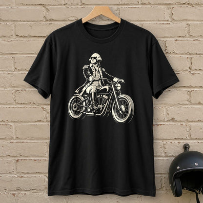George Washington Bobber Shades T-Shirt - Black - brick