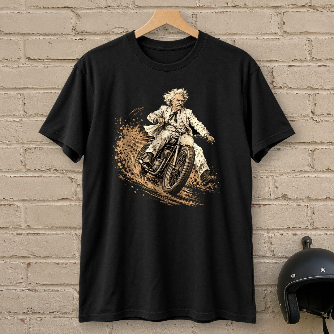 Mark Twain Dirt Track T-Shirt - Black - brick