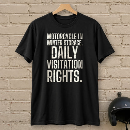 Daily Visitation Rights T-Shirt - Black - brick