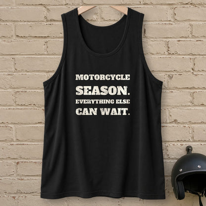Motorcycle Season Tank Top - Black - brick