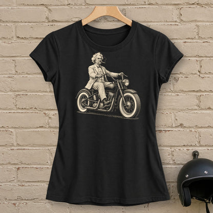 Mark Twain Cruiser Women's T-Shirt - Black - brick