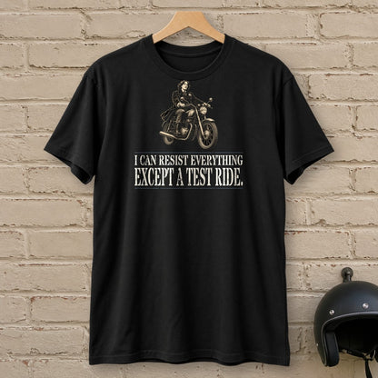 Oscar Wilde Except a Test Ride T-Shirt - Black - brick