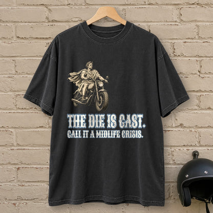 Julius Caesar The Die Is Cast Premium T-Shirt - Black - brick