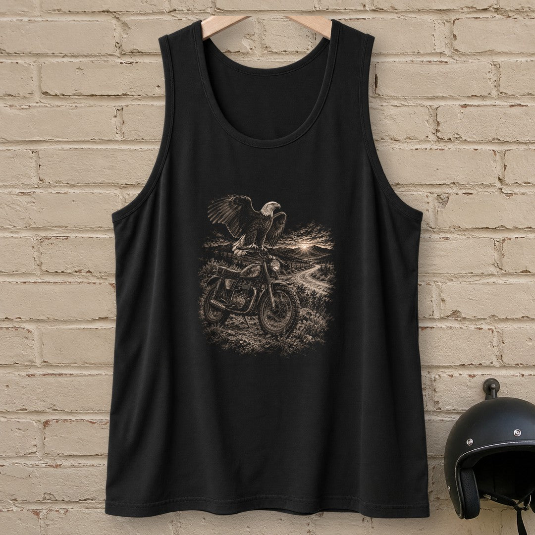 Eagle Lookout Tank Top - Black - brick