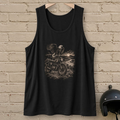 Eagle Lookout Tank Top - Black - brick
