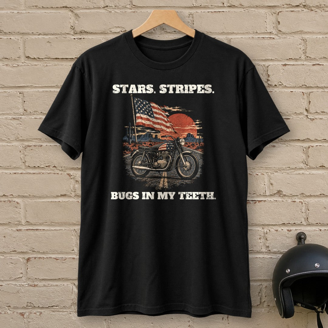 Bugs in My Teeth T-Shirt - Black - brick