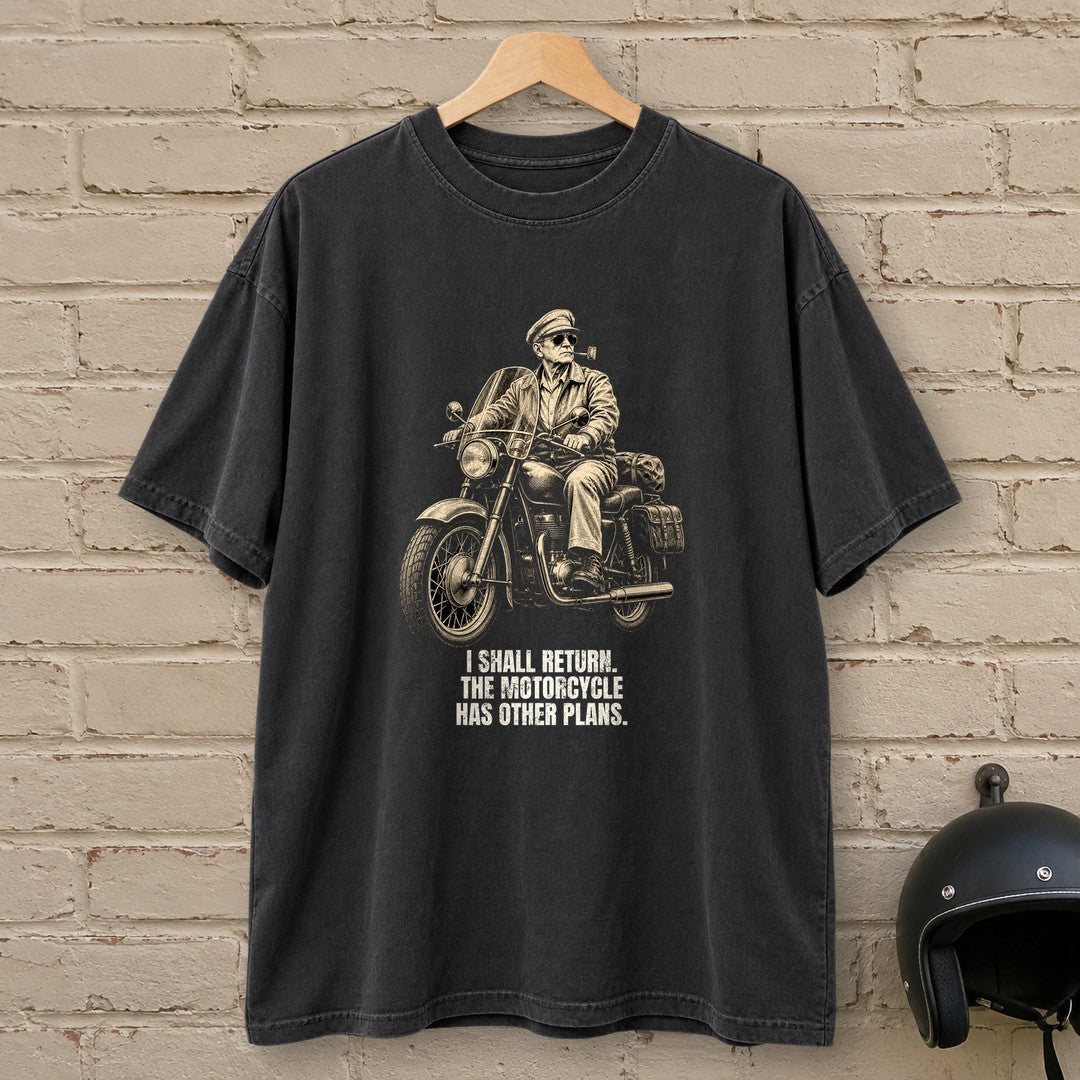 Douglas MacArthur Motorcycle Has Other Plans Premium T-Shirt - Black - brick