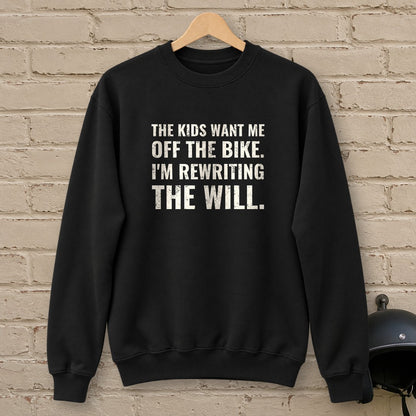Rewriting The Will Crewneck Sweatshirt - Black - brick