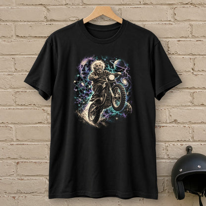 Albert Einstein Space Scrambler T-Shirt - Black - brick