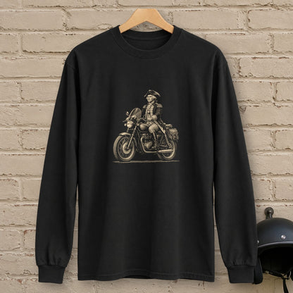 George Washington Founding Tourer Long Sleeve T-Shirt - Black - brick