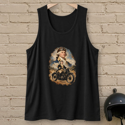 George Washington Goggles Portrait Tank Top - Black - brick