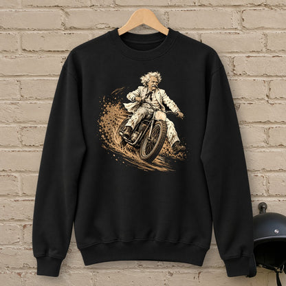 Mark Twain Dirt Track Crewneck Sweatshirt - Black - brick