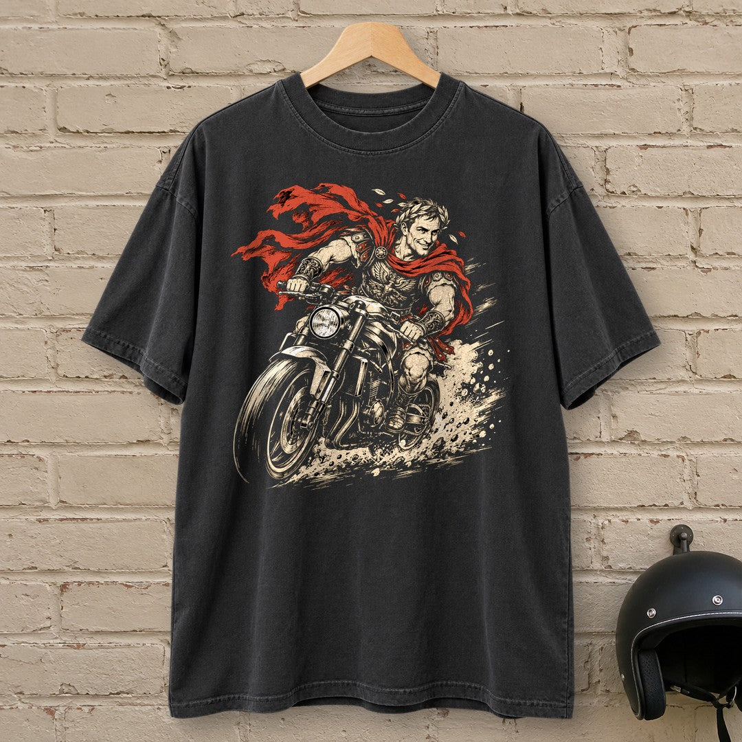 Julius Caesar Rides Premium T-Shirt - Black - brick