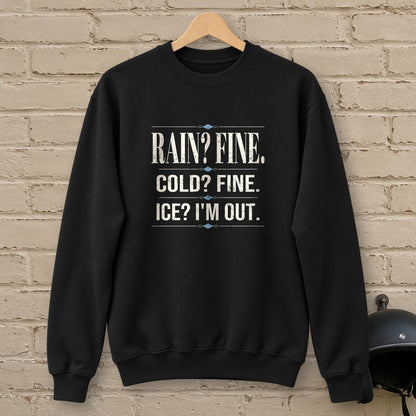 Ice I'm Out Crewneck Sweatshirt - Black - brick