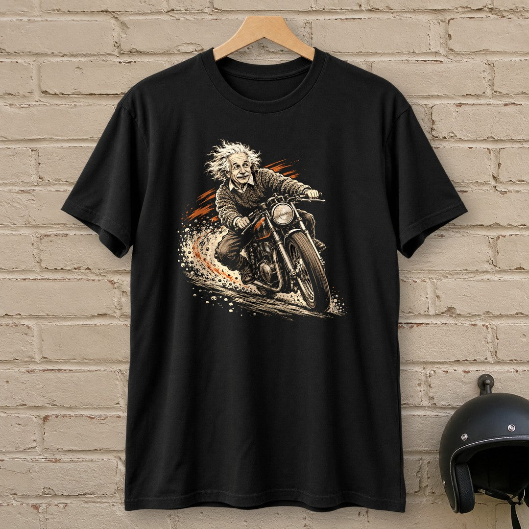 Albert Einstein Gravel Run T-Shirt - Black - brick