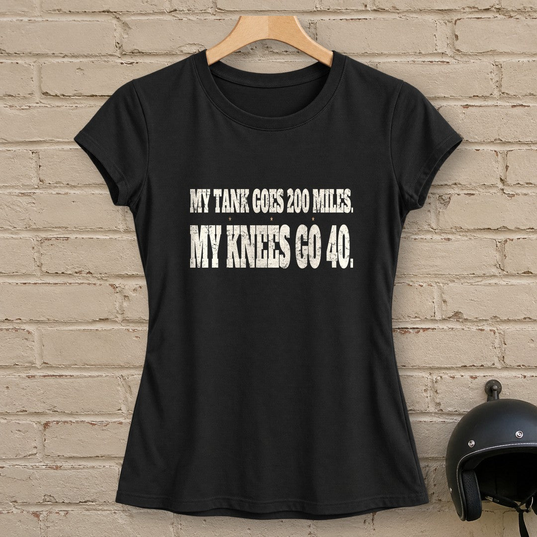 Knees Go Forty Women's T-Shirt - Black - brick