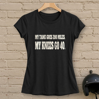 Knees Go Forty Women's T-Shirt - Black - brick