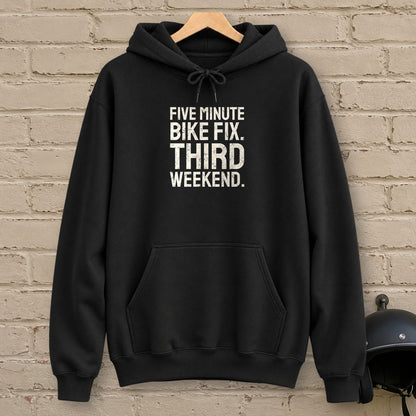Five Minute Fix Hoodie - Black - brick