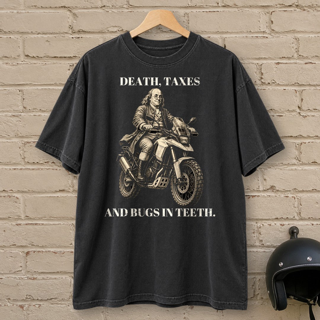 Benjamin Franklin Bugs in Teeth Premium T-Shirt - Black - brick