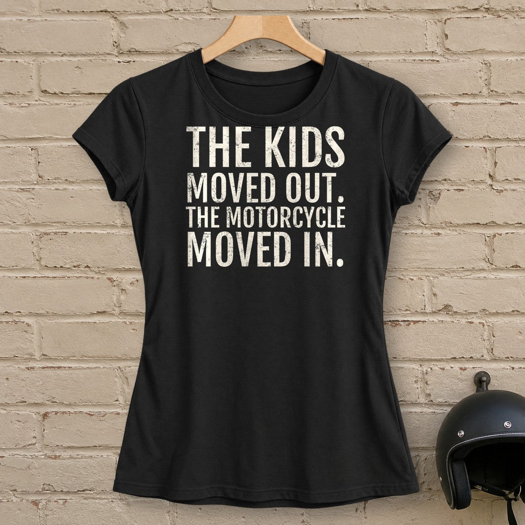 Kids Moved Out Women's T-Shirt - Black - brick