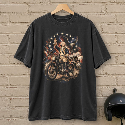 George Washington Rolls Out Premium T-Shirt - Black - brick