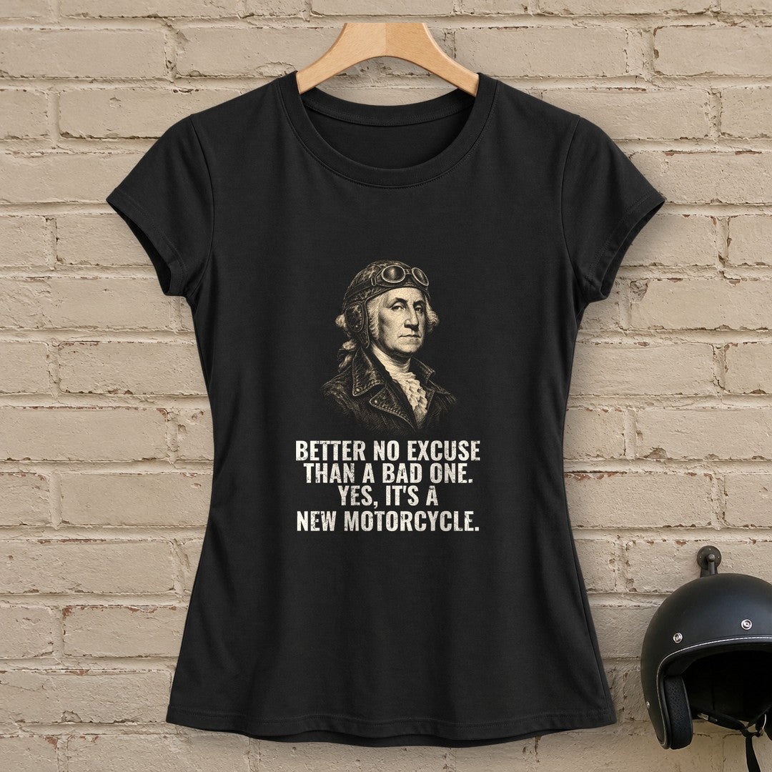 George Washington Better No Excuse Women's T-Shirt - Black - brick