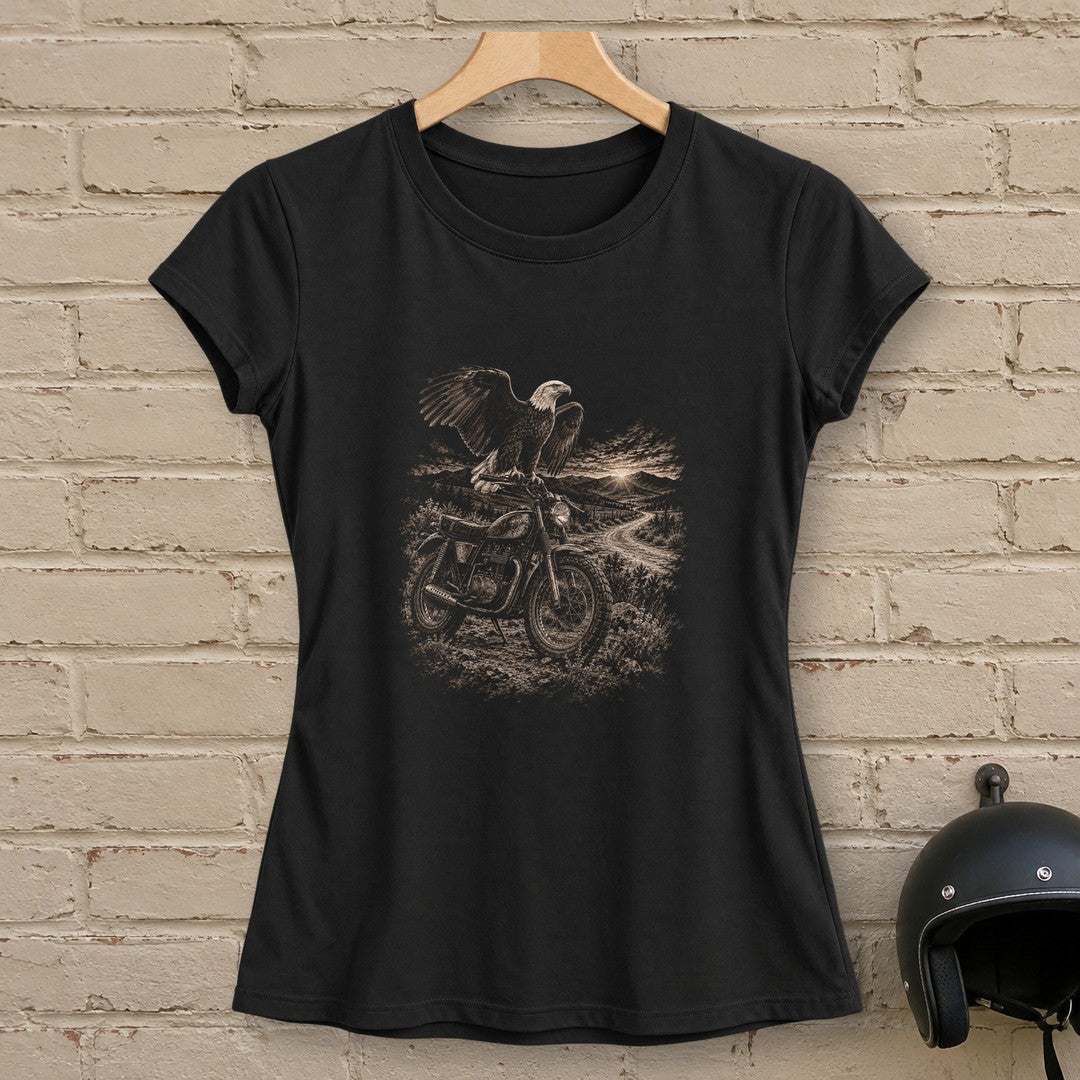Eagle Lookout Women's T-Shirt - Black - brick