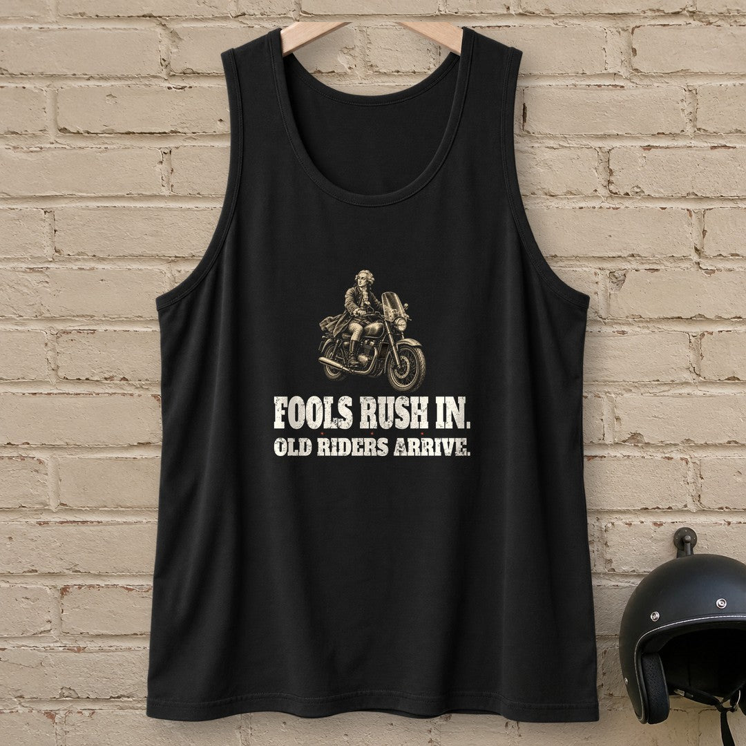 Alexander Pope Old Riders Arrive Tank Top - Black - brick