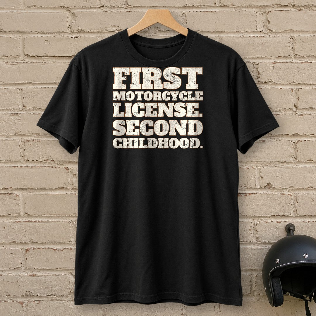 Second Childhood T-Shirt - Black - brick