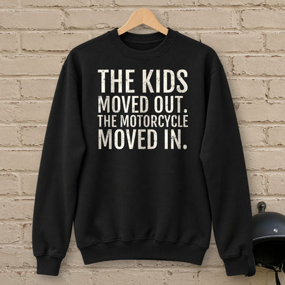 Kids Moved Out Crewneck Sweatshirt - Black - brick