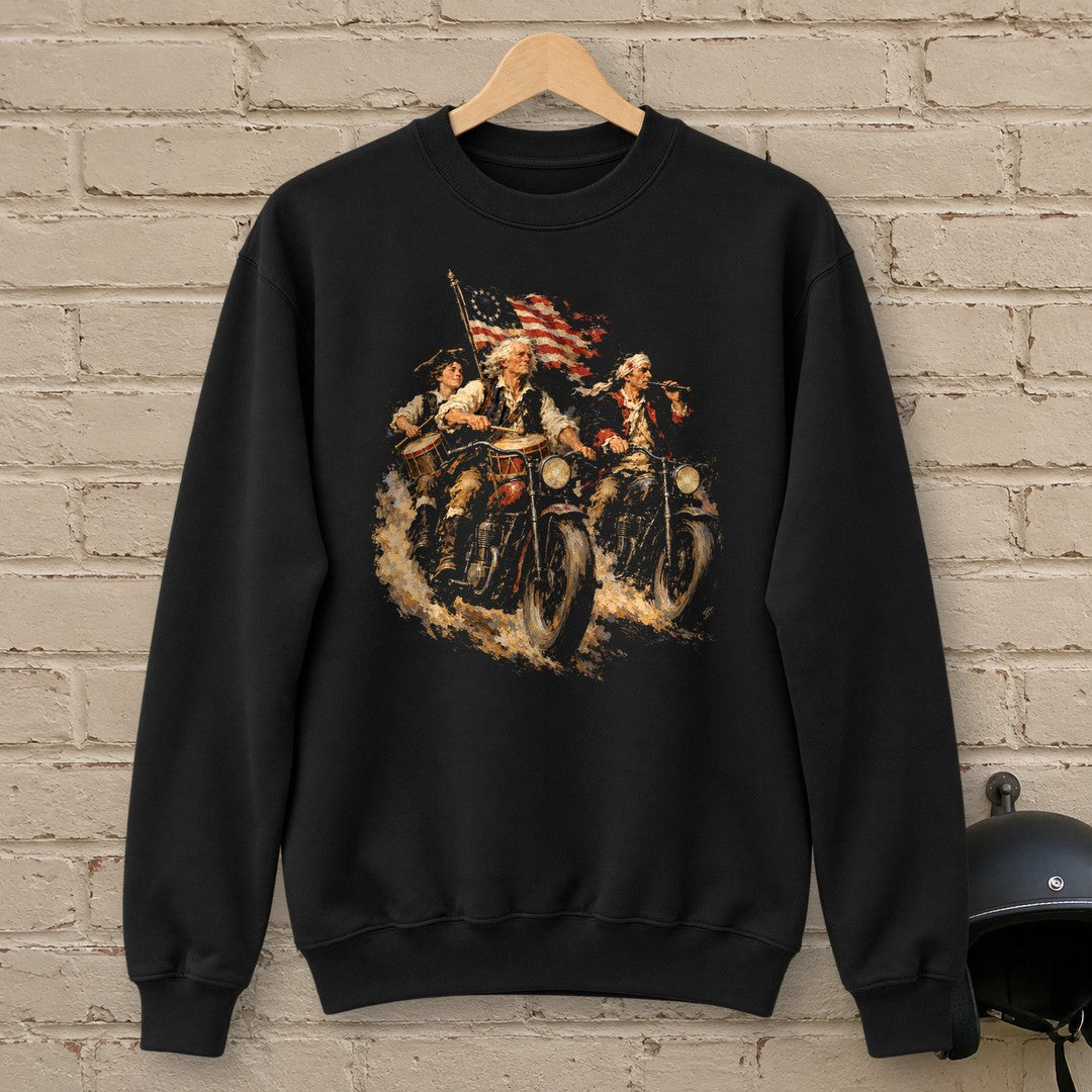 Fife And Drum Riders Crewneck Sweatshirt - Black - brick