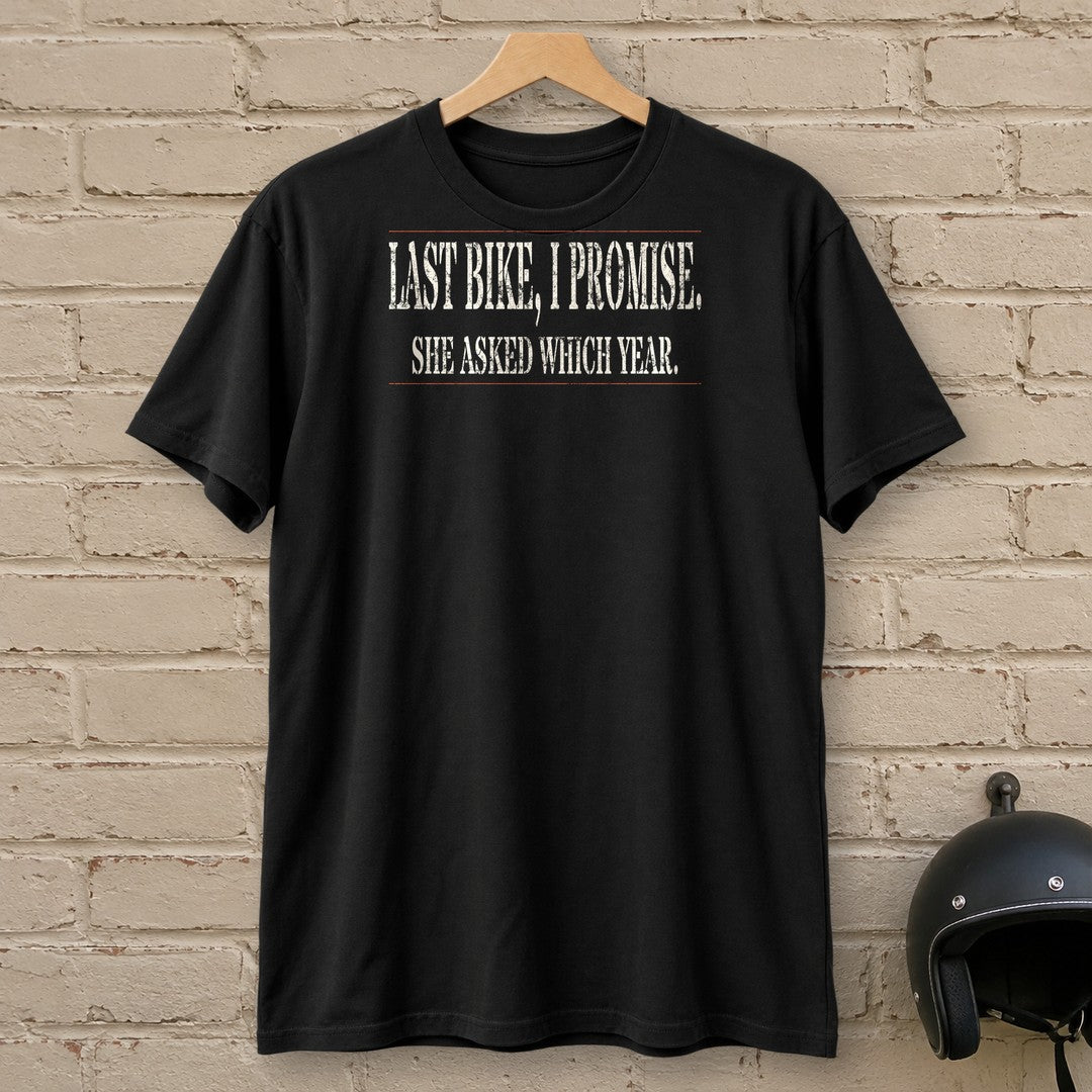 Last Bike Promise T-Shirt - Black - brick