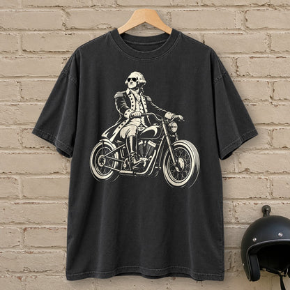 George Washington Bobber Shades Premium T-Shirt - Black - brick