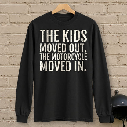 Kids Moved Out Long Sleeve T-Shirt - Black - brick