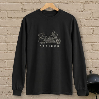 Retired Rider Long Sleeve T-Shirt - Black - brick