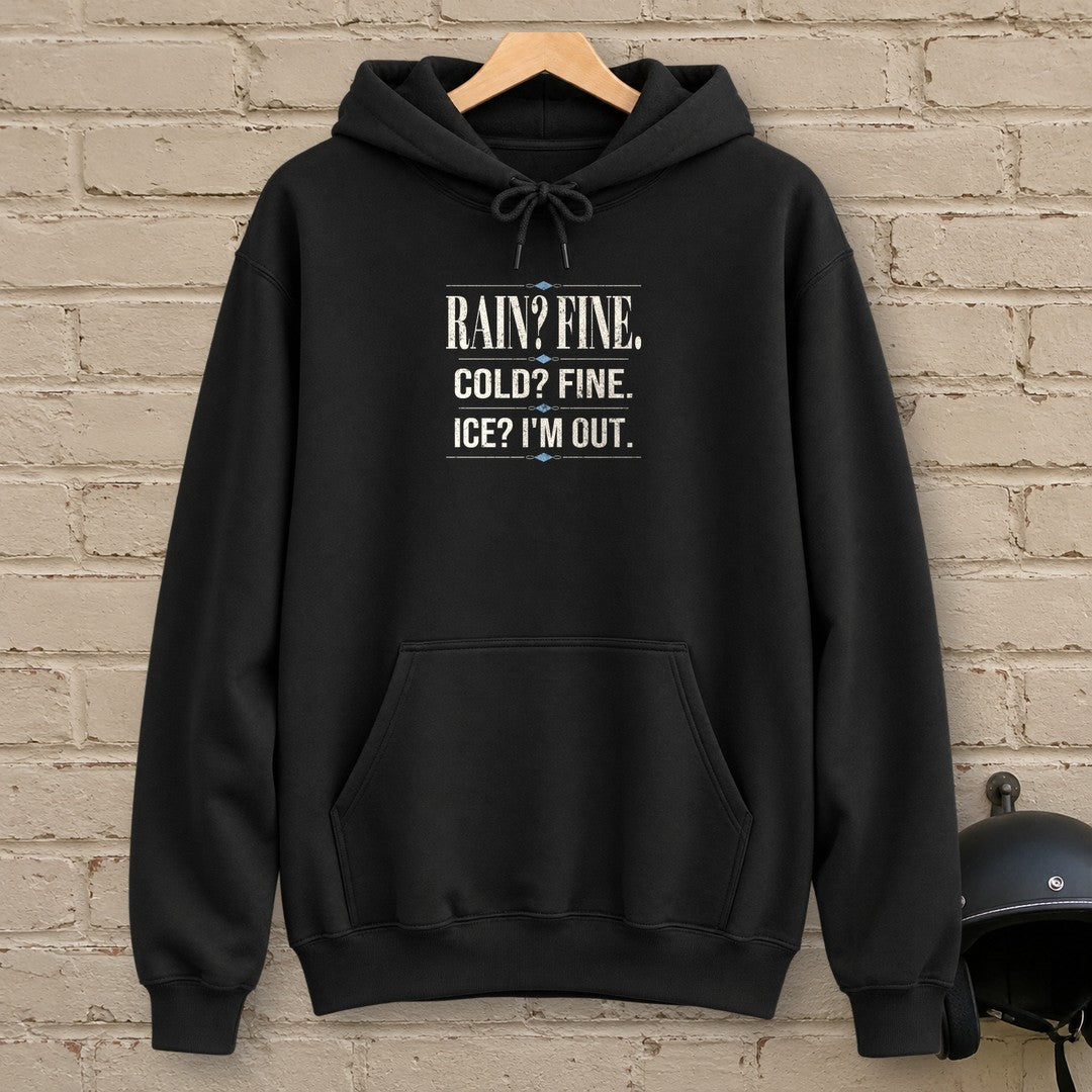 Ice I'm Out Hoodie - Black - brick