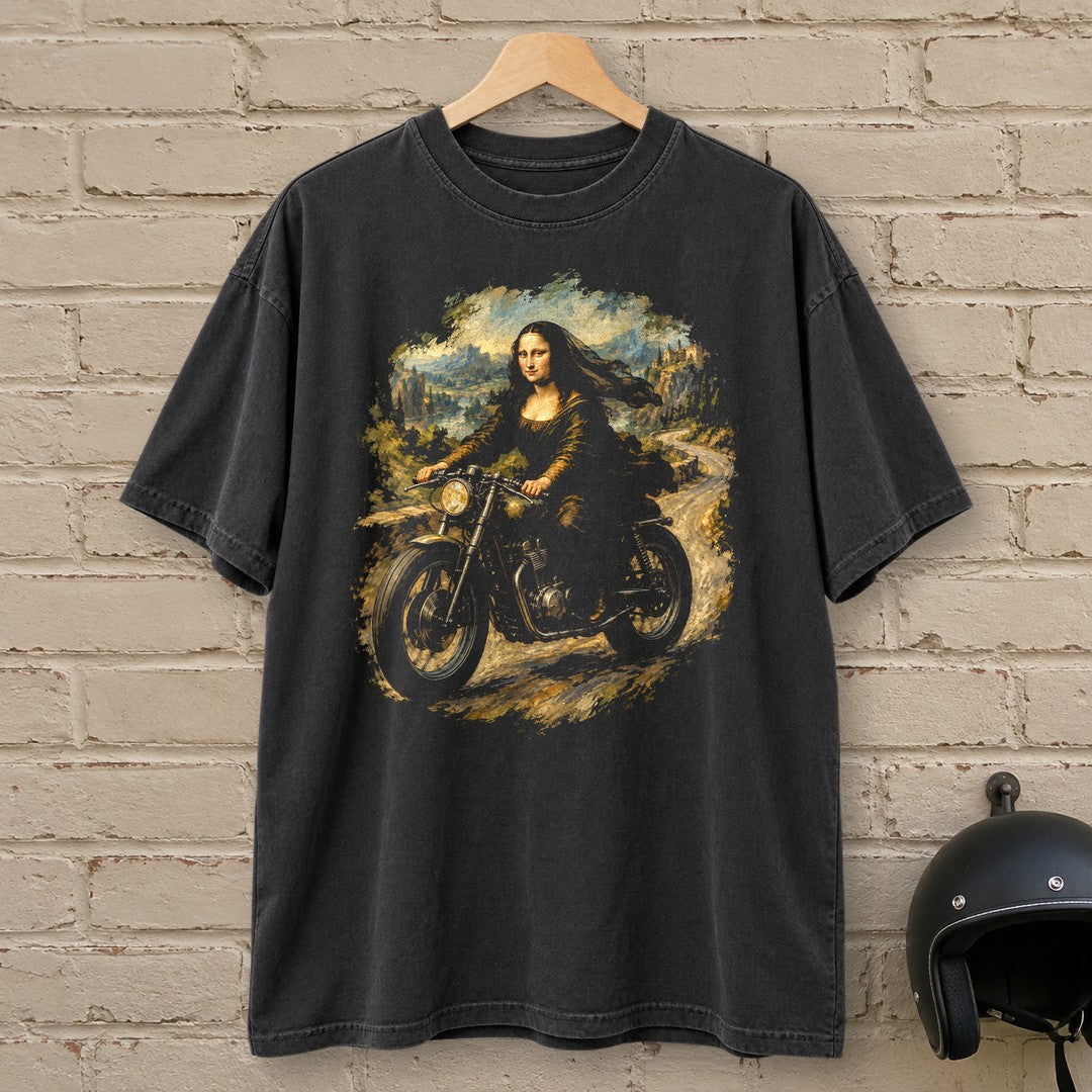 Mona Lisa Back Roads Premium T-Shirt - Black - brick