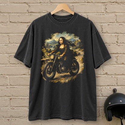 Mona Lisa Back Roads Premium T-Shirt - Black - brick