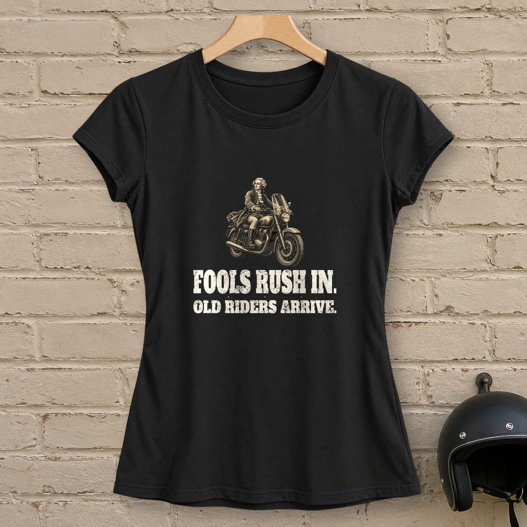 Alexander Pope Old Riders Arrive Women's T-Shirt - Black - brick