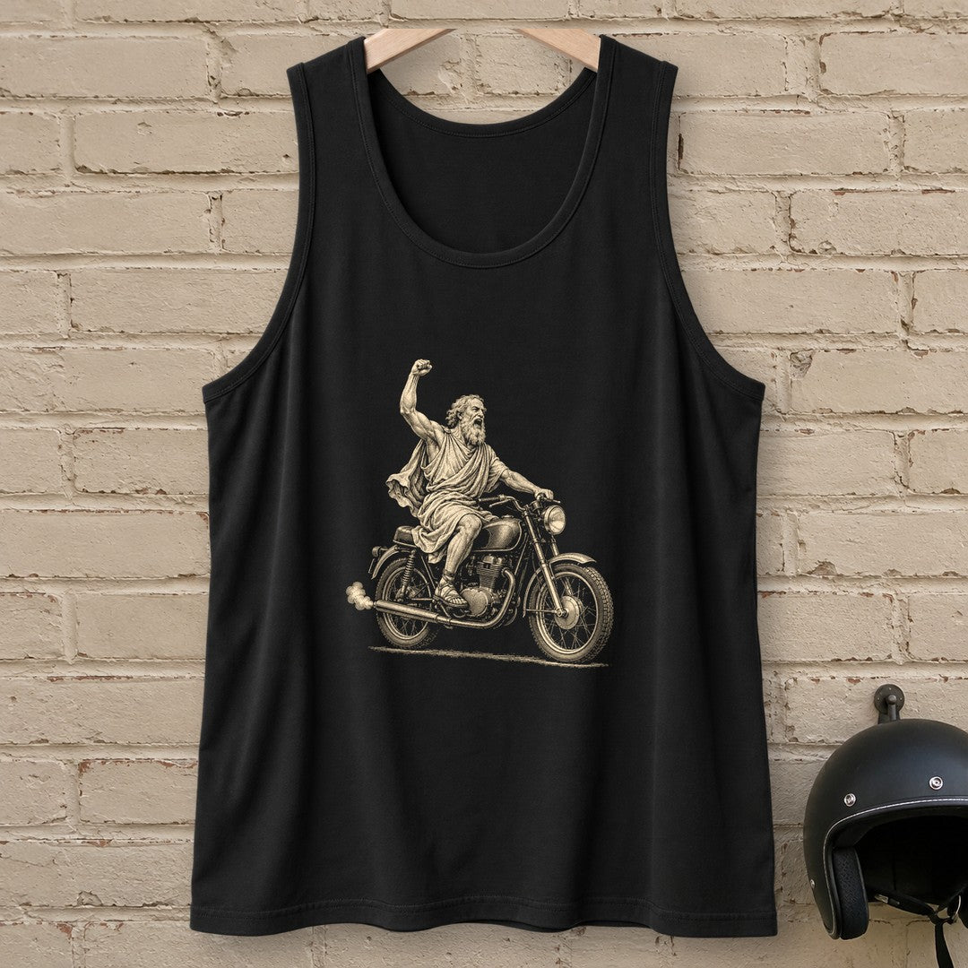 Archimedes Eureka Start Tank Top - Black - brick