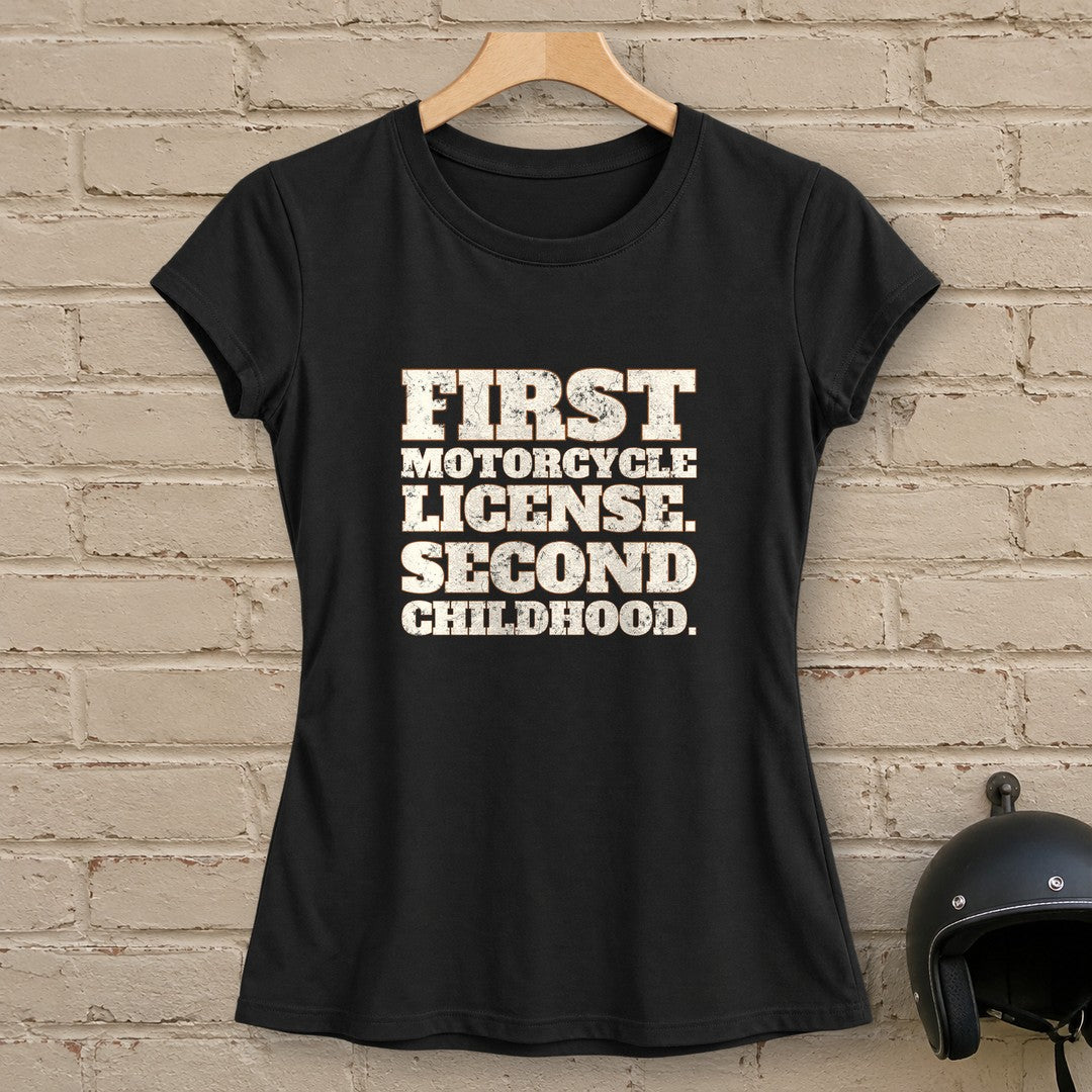 Second Childhood Women's T-Shirt - Black - brick